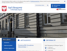 Tablet Screenshot of bip.nowy-sacz.so.gov.pl